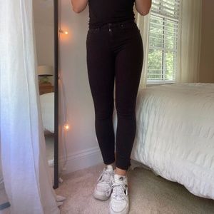 Jamie Black Moto Topshop Jeans